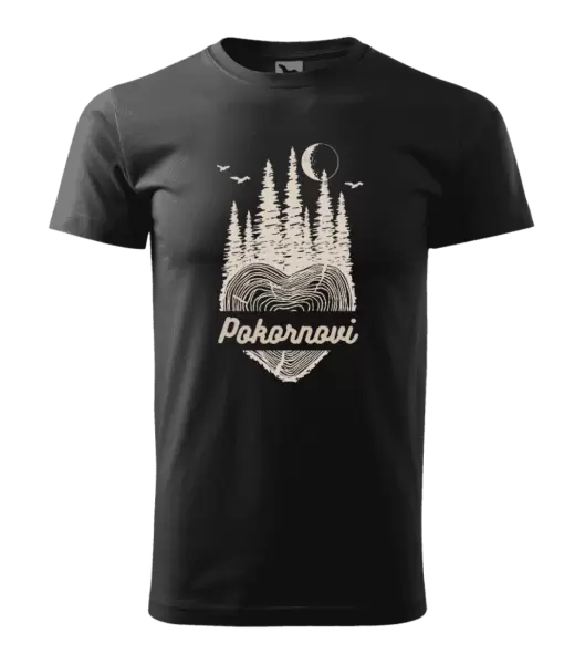 Pánské tričko Srdce pařez