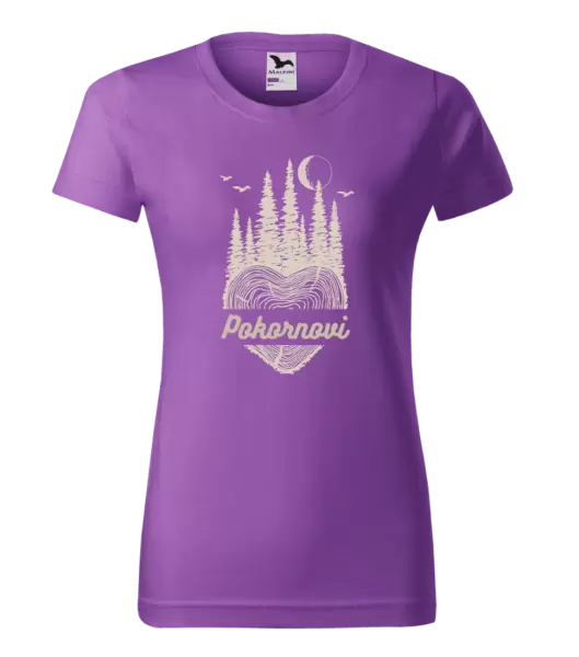 Dámské tričko Srdce pařez