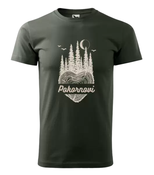 Pánské tričko Srdce pařez