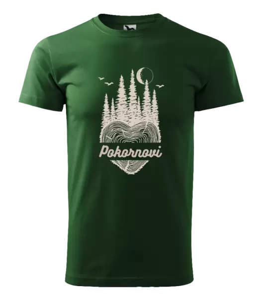 Pánské tričko Srdce pařez