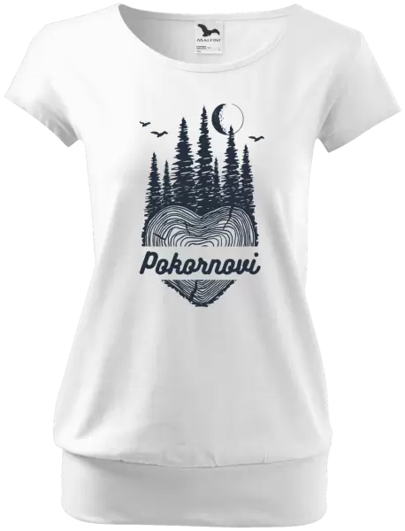 Dámské tričko Srdce pařez