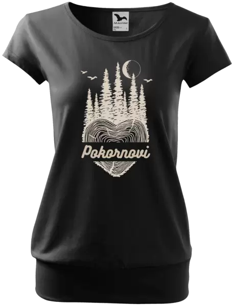 Dámské tričko Srdce pařez