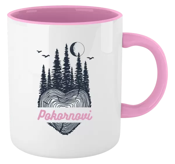 Hrnček  Srdce pařez