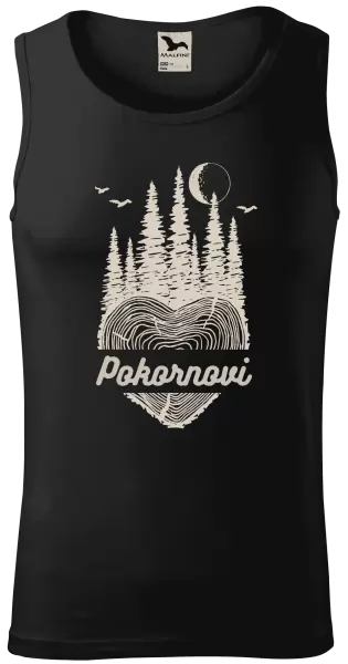 Pánské tílko Srdce pařez