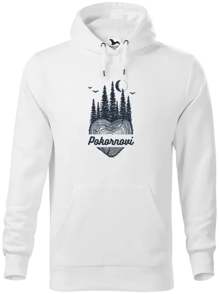 Pánská mikina Srdce pařez