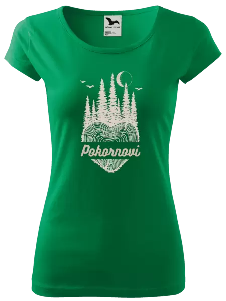 Dámske tričko Srdce pařez