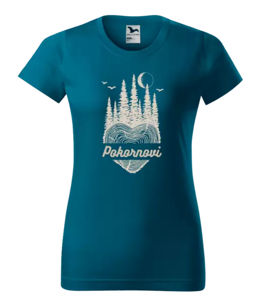 Dámské tričko Srdce pařez