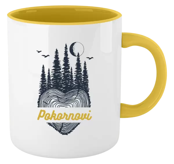 Hrnček  Srdce pařez