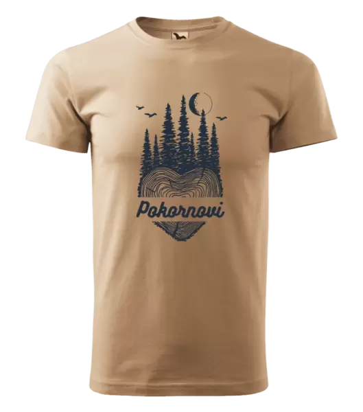 Pánské tričko Srdce pařez