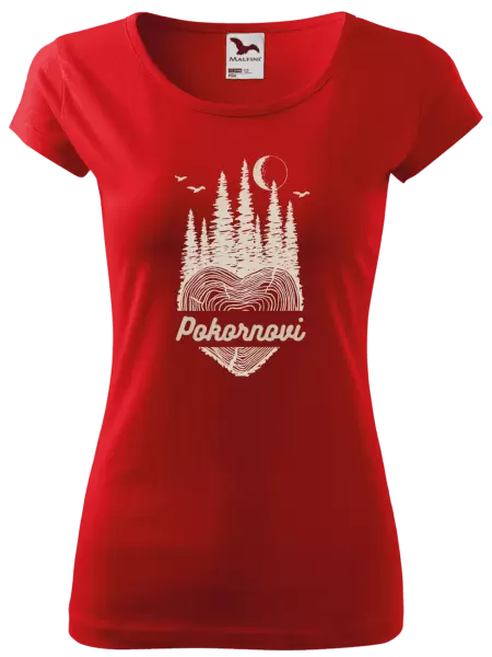 Dámské tričko Srdce pařez