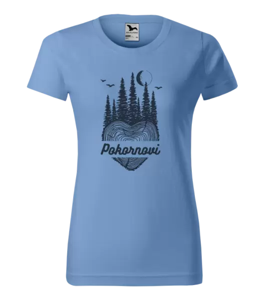 Dámské tričko Srdce pařez