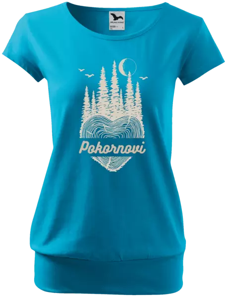 Dámské tričko Srdce pařez