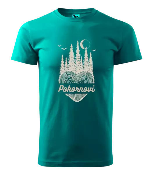 Pánské tričko Srdce pařez