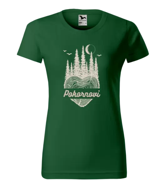 Dámské tričko Srdce pařez