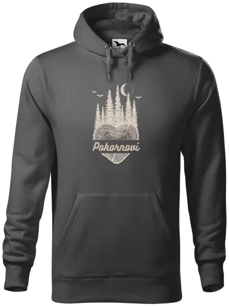 Pánská mikina Srdce pařez