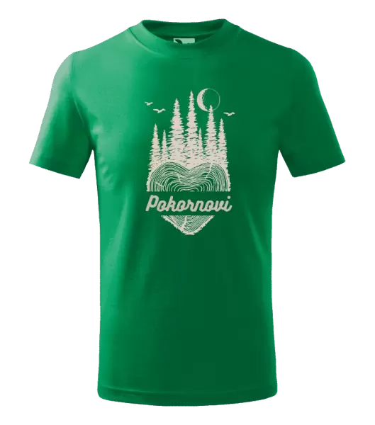 Dětské tričko Srdce pařez