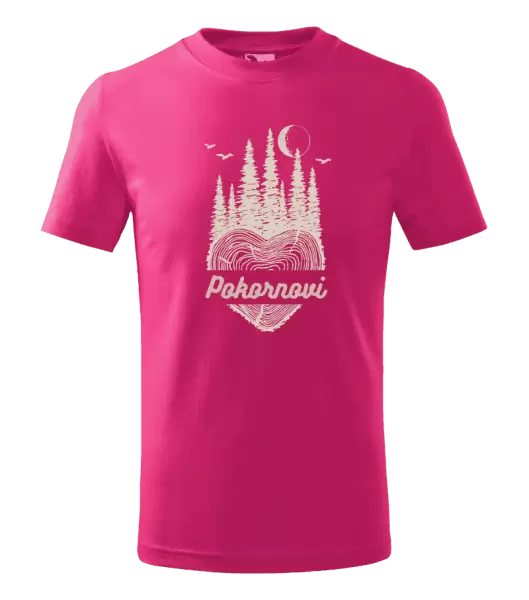 Dětské tričko Srdce pařez