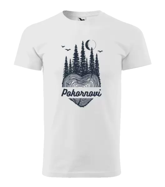 Pánské tričko Srdce pařez