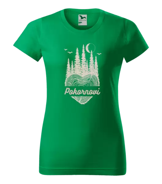 Dámské tričko Srdce pařez