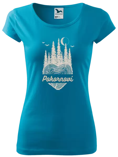 Dámske tričko Srdce pařez