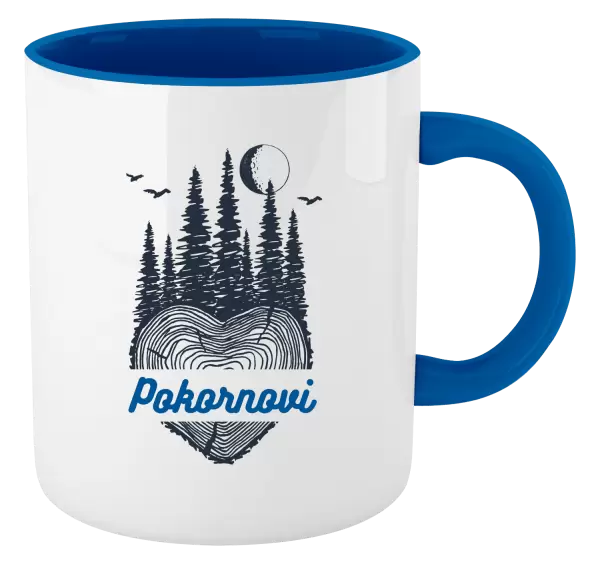 Hrnček  Srdce pařez