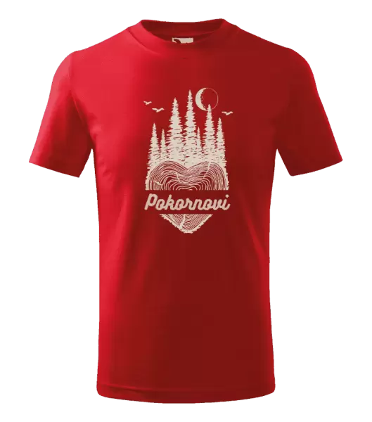 Dětské tričko Srdce pařez