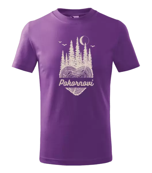 Dětské tričko Srdce pařez