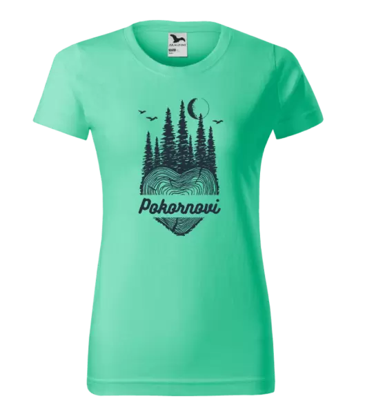 Dámské tričko Srdce pařez