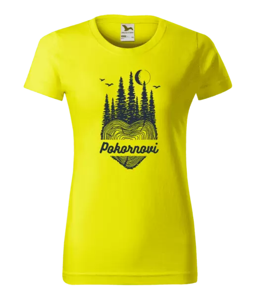 Dámské tričko Srdce pařez