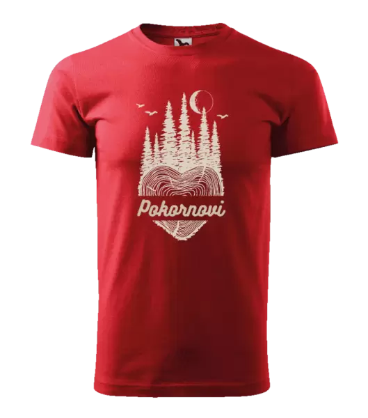 Pánské tričko Srdce pařez