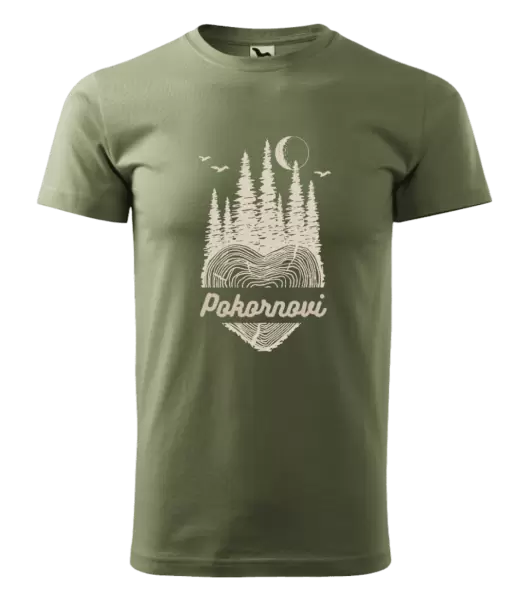 Pánské tričko Srdce pařez