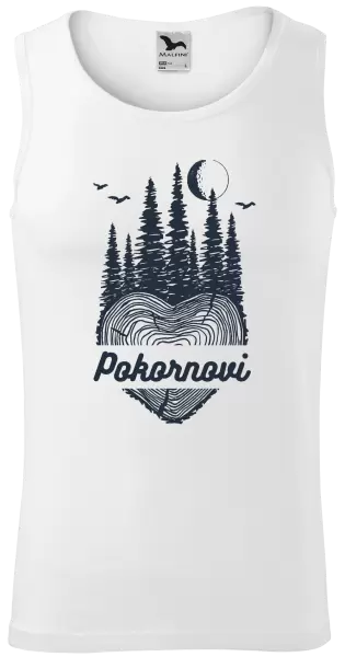 Pánské tílko Srdce pařez