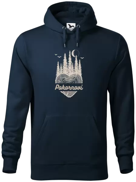 Pánská mikina Srdce pařez