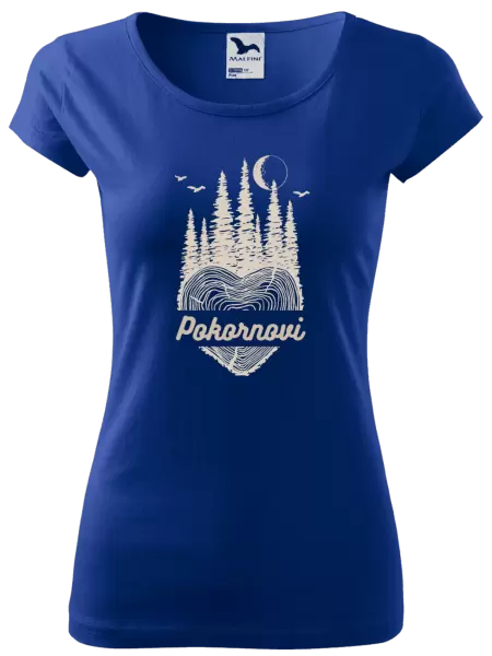 Dámské tričko Srdce pařez