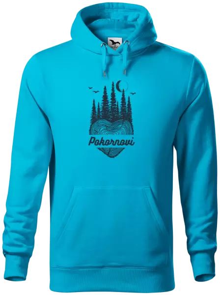 Pánská mikina Srdce pařez