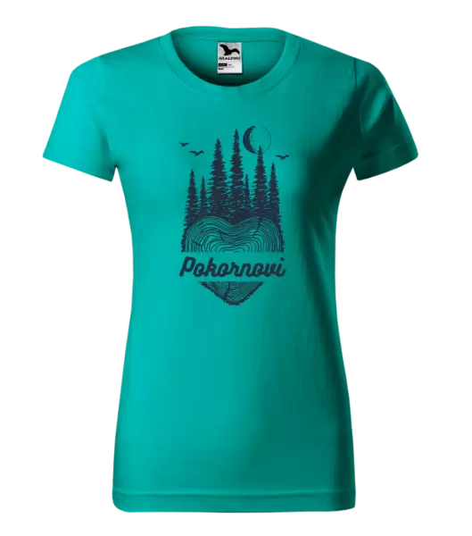 Dámské tričko Srdce pařez