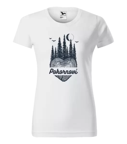 Dámské tričko Srdce pařez