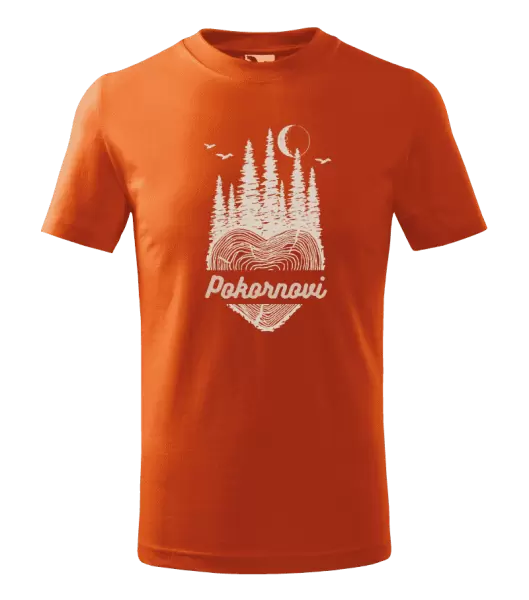 Dětské tričko Srdce pařez