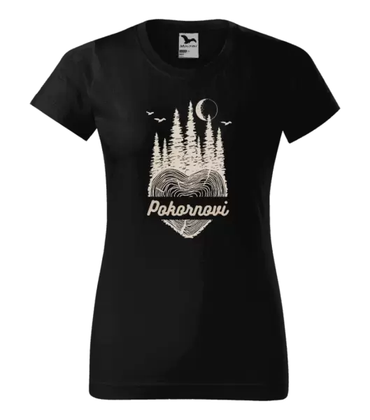 Dámské tričko Srdce pařez