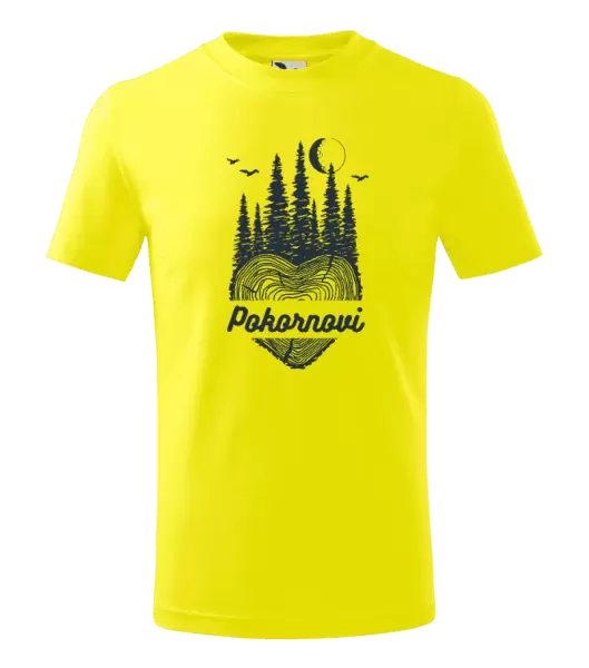 Dětské tričko Srdce pařez