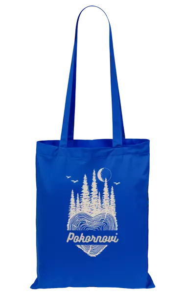 Látková taška Srdce pařez