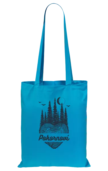 Látková taška Srdce pařez