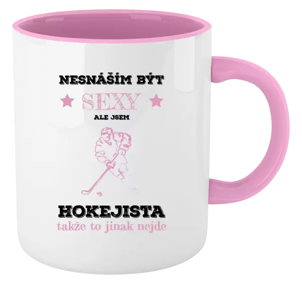 Hrnek Nesnáším být sexy, ale jsem hokejista