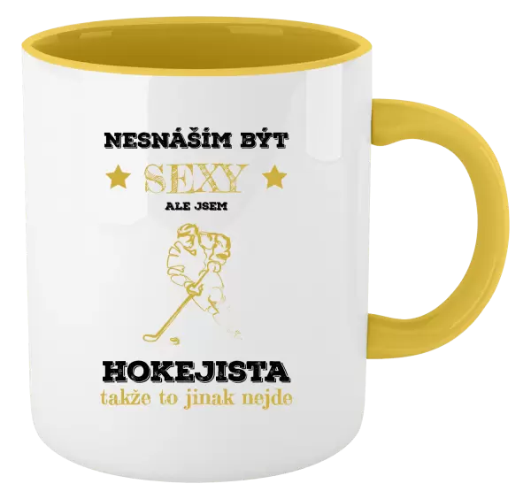 Hrnek Nesnáším být sexy, ale jsem hokejista