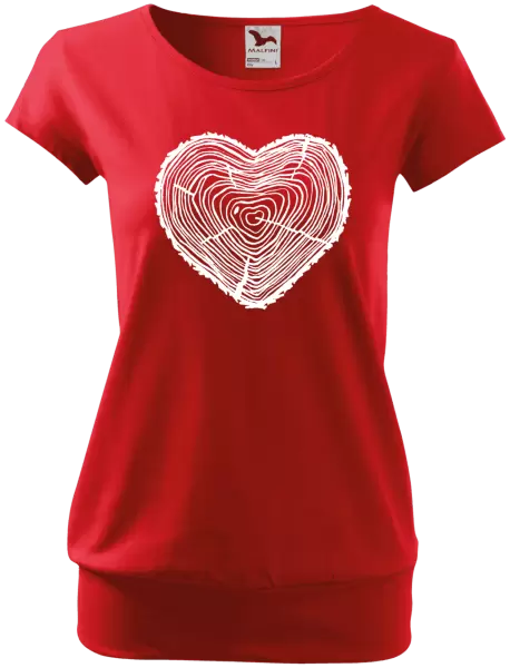 Dámské tričko Pařez srdce mini