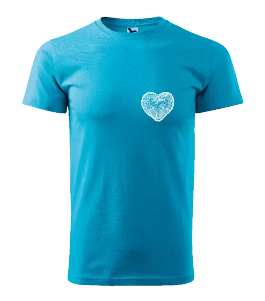 Pánské tričko Pařez srdce mini