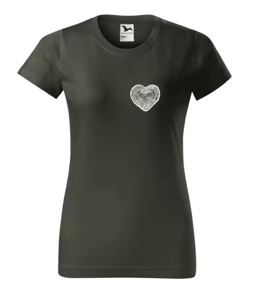 Dámské tričko Pařez srdce mini