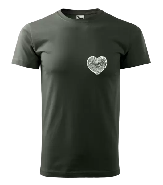Pánské tričko Pařez srdce mini