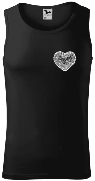 Pánské tílko Pařez srdce mini