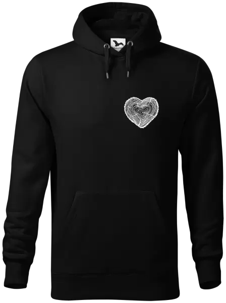 Pánská mikina Pařez srdce mini